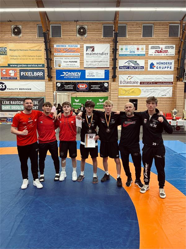 Kristian Cikel und Oleh Volkov holen die Bronzemedaille beim Int. Saitiev Turnier in Eupen/Belgien